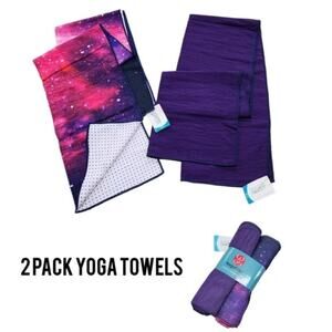 NWT! Yogafina Non-slip 2 pack Yoga Towel-Mat